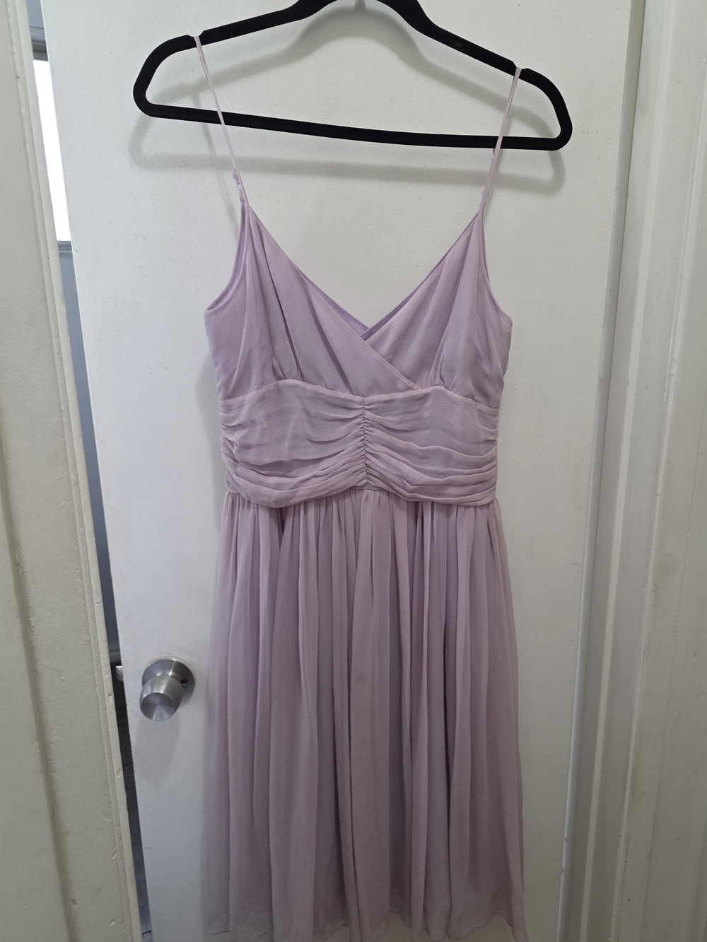 To the Max Lilac Spaghetti-Strap Chiffon Dress